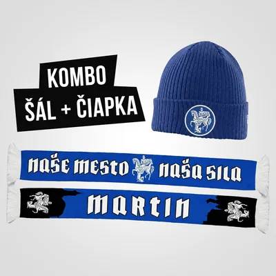 Kombo šál + čiapka